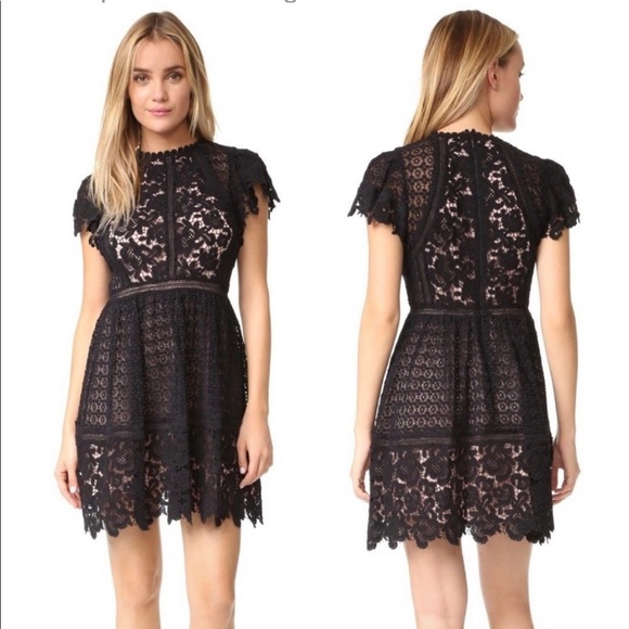 Rebecca Taylor Short Sleeve Mixed Dress Size 6 - Picture 6 of 16